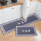 Freiesoldaten 2 Piezas Juegos de Tapetes de Cocina Antideslizante Alfombra de Cocina Lavable Cocina Pasillo Dormitorio Alfombrilla, 40x60cm + 40x120cm
