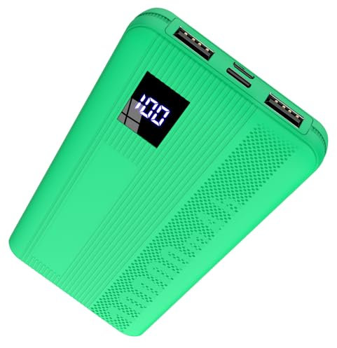 Power Bank, 10000mAh powerbank Sottile 5V/3A Ricarica Rapida, con USB C Input Batteria Esterna Display Digitale LED per iPhone 16 15 14 13 12 Pro Max Mini Plus Samsung Huawei iPad Pro Android etc