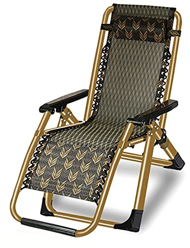 WYRMB Lounge Chair Outdoor/Sonnen Liege/Liege Liege Terrassen stühle Rutsch Feste Fuß Polster Keine Notwendigkeit zu installieren und einfach zu tragen verdickte EIS Seiden kis