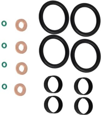 NOVEMS Einspritzdüsen Für Toyota für Aygo 1,4 TDCi 1204698 2S6Q-9F593-AC 198196 1982F7 2S6Q6L004AA Auto Kraftstoff Injektor Dichtung Washer O Ring Set Auto Einspritzventil