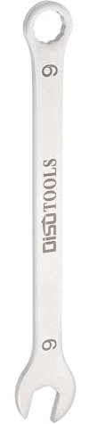 sourcing map Thin Combination Wrench Metric 9mm Torx Ended Box 15 Degree Offset Open End Stainless Steel, Silver Tone