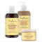 SheaMoisture Jamaican Black Castor Oil Haarpflege-Bundle Shampoo 1x 384ml, Spülung 1x 384ml, Treatment Maske 1x 355ml für natürliches, chemisch behandeltes oder hitzegestyltes Haar - 3 Stück