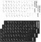 5 Stück Tastaturaufkleber ukrainisch, für Standard Tastatur,ukrainisch Aufkleber mit Weißen Buchstaben Laptop Tastatur,3 Schwarz 2 Weiß