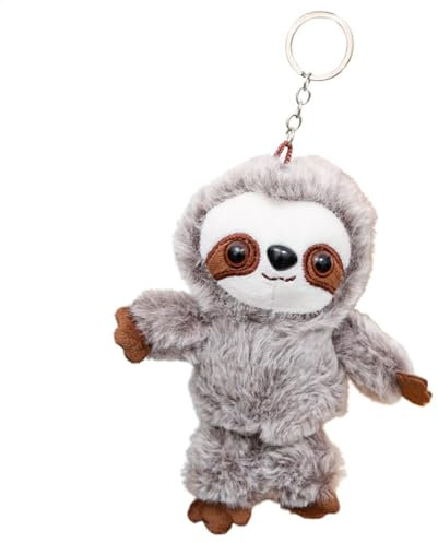 Wusideday Stofffaultier Schlüsselanhänger | Plüsch-Fau-ltier-Schlüsselanhänger | Niedlicher Charm Anhänger Fau-ltier Puppe Kuscheltiere | Weicher Und Tragbarer Rucksack Zubehör Schlüsselanhänger