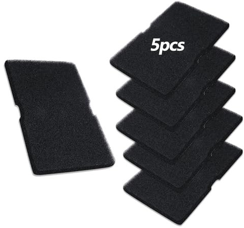 5 Pezzi Filtro in Spugna per Asciugatrice, 245 x 155 x 10 mm Filtri per Asciugatrice, Filtro per Scambiatore, Filtro in Spugna Riutilizzabili per Asciugatrice a Condensazione e a Pompa di Calore