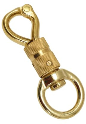 Ganci girevoli a scatto, in ottone resistente, chiusura a clip per guinzaglio per cani, ganci a scatto a sgancio rapido per collare per guinzaglio