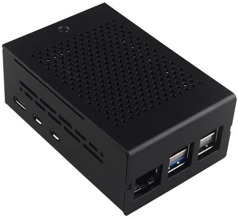 ZDE ZC502 Boîtier en Aluminium pour Raspberry Pi 5 Dissipateur Thermique Cooler Case Support PCIe vers M.2 NVMe PoE Hat WiFi7 PCIe Carte Périphérique ZP515 ZP516 ZP517A ZP581 ZP582 ZP590B