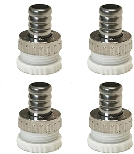 hufhnwso 4 Pcs 1/2 Pouce 3/4 Pouce 2 en 1 Connecteurs de Robinet,raccords de Tuyau d'arrosage, Raccord de Tuyau d'arrosage, Adaptateur de Tuyau d'arrosage
