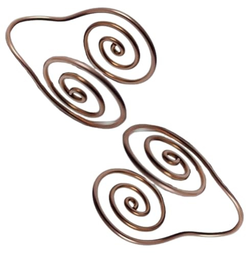 2PCS Copper Palm Ring,Copper Spiral Hand Rings,Reiki Spiral copper Hand Rings,Handmade C/oppers R/ings,Reiki Energy Bracelets,Handmade C/opper Cuffs for Crystal Work,Meditation Gift for Women and Men