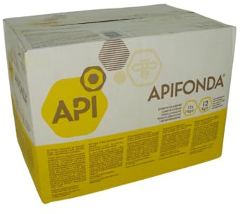 Apifonda 12×1 kg – Bienenfutterteig für Imker | Hochwertiger Zuckerfutterteig für Honigbienen | Ideales Winter- und Frühjahrsfutter | Sofort verarbeitungsbereit