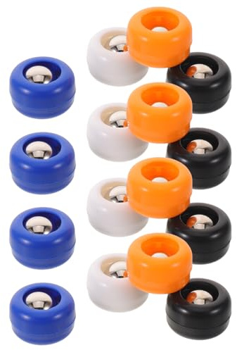 TOYANDONA 16 Stück Tisch Eisstock Ersatzkugeln aus Kunststoff Müheloses Gleiten und Einfache Reinigung für Reise und Tisch Schiebepuck Spiele