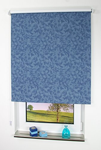 Liedeco® Rollo, Fenster Rollo, Kettenzug-Rollo / 162 x 180 cm (Breite x Höhe), Wolken blau/Stoff mit Dekor, Lichtdurchlässig, Blickdicht/viele Farben, Größen und Typen/Variable Montage möglich