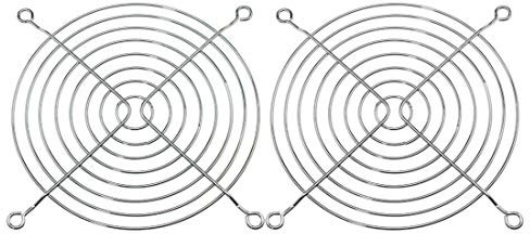 sourcing map Metal 115mm Ventilador CPU Rejilla Protector 2 Piezas para PC Ordenador