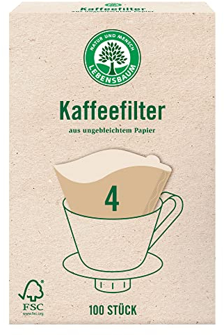 Lebensbaum Kaffeefilter Größe 4 (100 Stück)