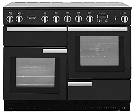 Rangemaster Professional Plus 110cm Electric Range Cooker with Induction Hob - Black
