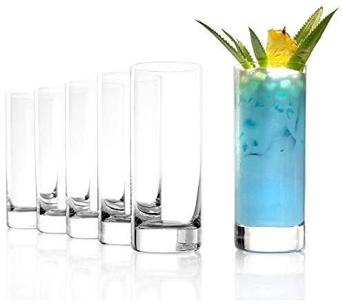 Stölzle Lausitz Saftgläser New York Bar 6er-Set 380 ml – Elegante Allroundgläser für Saft, Wasser & Cocktails – Wassergläser aus bleifreiem Kristallglas – Spülmaschinen- & stoßfest, made in Germany