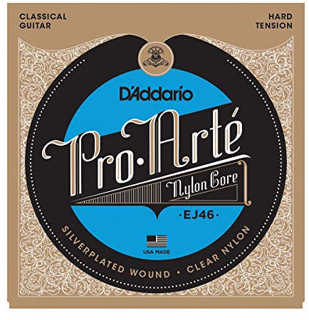 D'Addario EJ46 Pro-Arte - Cuerdas para guitarra clásica (tensión dura, 28,5-44)