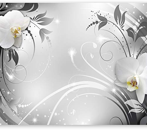 Fototapete murando 400x280 cm Vlies Tapeten Wandtapete XXL Moderne Wanddeko Design Wand Dekoration Wohnzimmer Schlafzimmer Büro Flur Blumen Orchidee b-A-0060-a-b