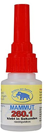 MAMMUT 260.1 10g (100g/136,90 €) Industrie Sekundenkleber Super Kleber (Einweg Behälter)
