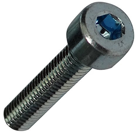 AERZETIX - C18797-25 x Bulloni - Viti a testa cilindrica - M4 x 20 mm - DIN912 - Acciaio zincato - Impronta da 3 mm esagono incassato