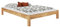 Erst-Holz Doppelbett Ehebett Kingsize-Bett Futonbett 160x200 Buche massiv Zubehör wählbar 60.84-16, Ausstattung:ohne Zubehör