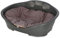 Cajou Kunststoffbett mit passendem Hundekissen (Wendekissen) waschbar (88 x 62 x 35,5 cm)
