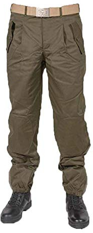 Pantalone Pantaloni Drop Modello Italiano Cotone Toppe Militare tattico Esercito