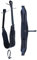 CHALLENGER Pferd Western Tooled gepolstert Leder hinten Flank Rücken Sattel Cinch Billets 9782BK