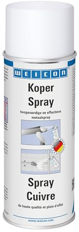 WEICON Spray Cuivre 400 ml/Spray métallique de haute qualité/Résistant aux intempéries/Teinte : cuivre-métallique, mat