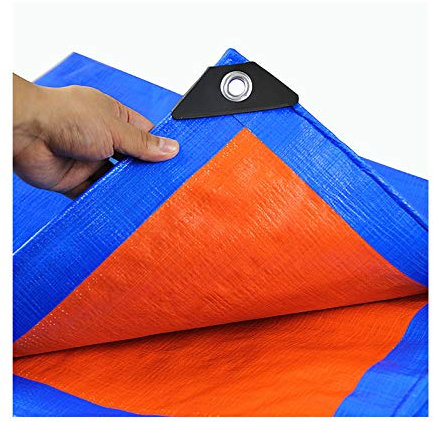 DLLY Lona Impermeable,Toldos Lona Azul Resistente,Planta Proteccion Cubierta,para Piscina,Techo,Coche,Jardín,Resistente A La Intemperie,Duradera,Lona Antidesgarro,Personalizable,5x9m/16.4 * 29.5ft