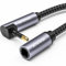 VANAUX Toslink to Mini Toslink Digital Optical Extension Cable,90 Degree S/PDIF Audio Cable Male to Female for Home Theater,Sound Bar,TVs,Amplifiers (5ft/1.5m)