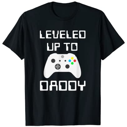 I Leveled Up To Daddy Soon To Be Daddy Dad Level Unlocked T-Shirt