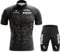 Radtrikot Set,Fahrradtrikot Herren,Atmungsaktives Sommer Kurzarm Fahrradtrikot Kurzarm + Radhose,Fahrradbekleidung Set für Fahrrad Rennrad MTB (2,L)