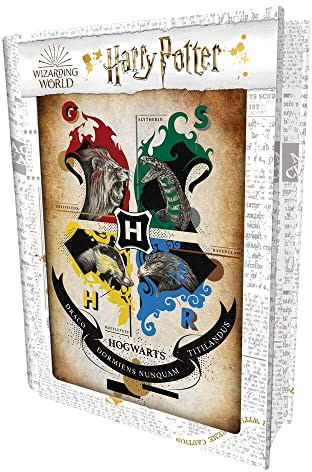 PRIME 3D PUZZLES, Puzzle mit Lentikulardose 4 Häuser von Harry Potter
