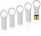RAOYI 5 Pack 64GB Metal Key Shape USB Flash Drive, USB 2.0 Memory Stick Thumb Drives Jump Drive for PC Laptop Desktop Computer-Silver