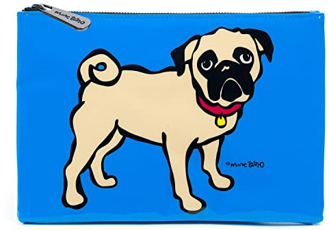 Marc Tetro Beutel mit Reißverschluss, blau, Large, Große Tasche mit Reißverschluss