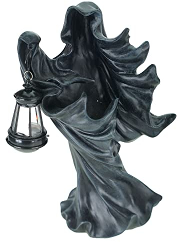 VOGLER Joh. Vogler GmbH Dekofigur Grim Reaper mit LED Laterne Figur 27 cm Tod Gothic Skulptur