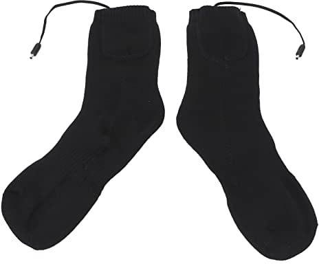 Asixxsix Heated Socks - Electric, Washable, Bendable Thermal Socks for Winter, Cold Feet, Outdoor Sports - 5V Heating, Foot Warmer for Women & Men