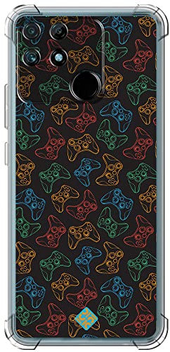 Movilshop Funda Antigolpes para Realme Narzo 50A Dibujo Gamers [ Mandos Xbox ] Esquina Reforzada Silicona 1.5mm de Grosor Flexible Transparente Bumper Gel TPU