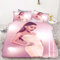 Bfrdollf Ariana Bettwäsche-Set, Sänger Ariana 3D-Digitaldruck Bettbezug Mit Kissenbezug Mikrofaser Für Kinder Und Erwachsene (2,Double 200 X 200 cm)