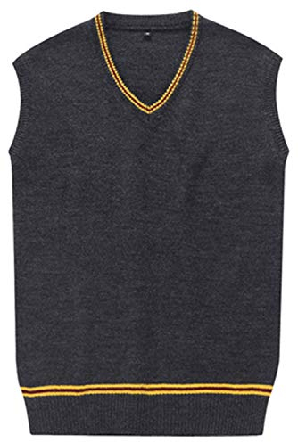 Seaehey Sweater Pullover Magie Cosplay Kostüm Weste V Neck Sleeveless Knitted Sweater Vest Sweatshirt Wizard Robe Halloween Carnival