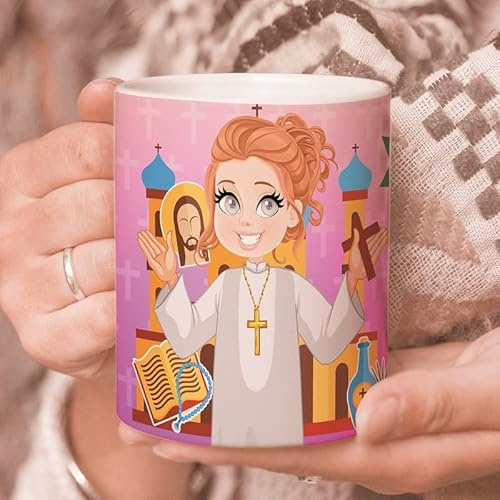 masqueprecios Taza catequista, modelo hombre y mujer a elegir, regalo maestros de catequesis y religión