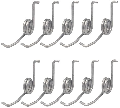 harayaa Angelrute Drop Rad Feder Kleine Torsion Feder Zubehör Bügelfeder Ersatz Reparatur Holzbearbeitung Mehrzweck Reparatur für, 10 Pieces 304