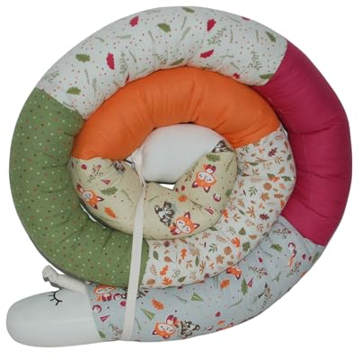 Bettschnecke/Bettschlange XXL (Motiv Birds) Länge 250cm **personalisierbar**Seitenschläferkissen