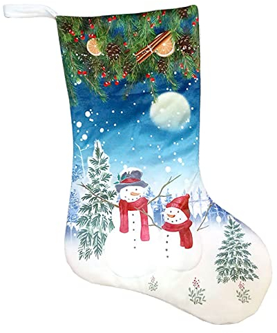 Kobilee Weihnachtsstrümpfe zum Befüllen Festlich Adventskalender Personalisiert Weihnachtsdeko Kamin Geschenkbeutel Weihnachtssocken Nikolausstiefel Christmas zum Aufhängen Lustige Nikolausstrumpf