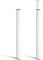 Toemics 2 Pcs Breakfast Bar Legs 710-1100mm Height Adjustable Table Leg Metal Kitchen Worktop Leg Furniture DIY Dining Table Legs with 60mm Diameter White