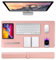 Schreibtischunterlage, Mauspad mit Leder und Rutchfeste Wildleder, 80 x 40cm Tischunterlage,Multifunktionales Office Mousepad Laptop Schreibunterlage, Tisch-Schutz Unterlage für Büro/Home-Office