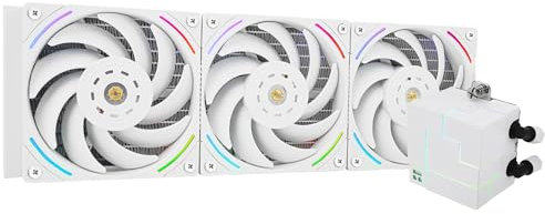 Thermalright Core Matrix 360 White CPU Water Cooler With 3 PWM Fans, Water Pump Speed is 2150RPM,S-FDB Bearing, for AMD AM4/AM5,Intel LGA1150/1151/1200/1700/2011(White)