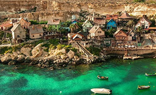 Klassische Puzzles 1000 Teile Popeye Village Malta 75 * 50Cm