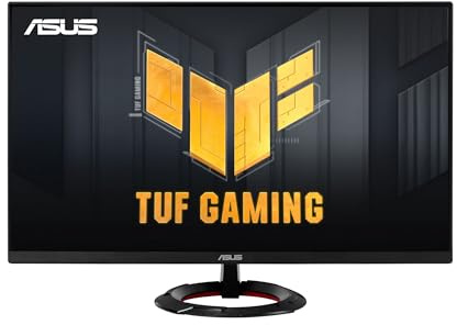 ASUS TUF Gaming Monitor da 23,8 1080P (VG249Q3R) - Full HD, 180Hz, 1ms, Fast IPS, Extreme Low Motion Blur, FreeSync, Overdrive variabile, Shadow Boost, Eye Care, 100% sRGB, 3 anni di garanzia